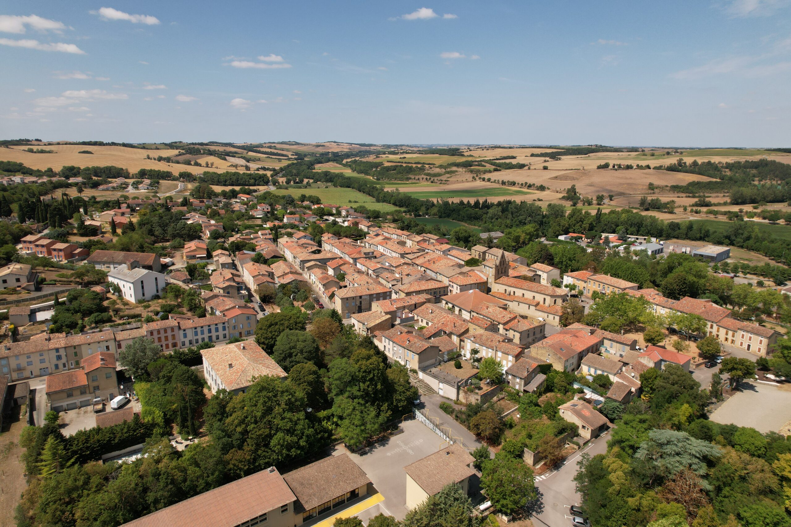photo drone salles sur l hers