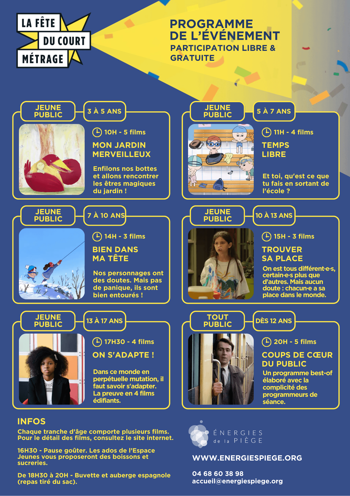 Programme fête du court-métrage