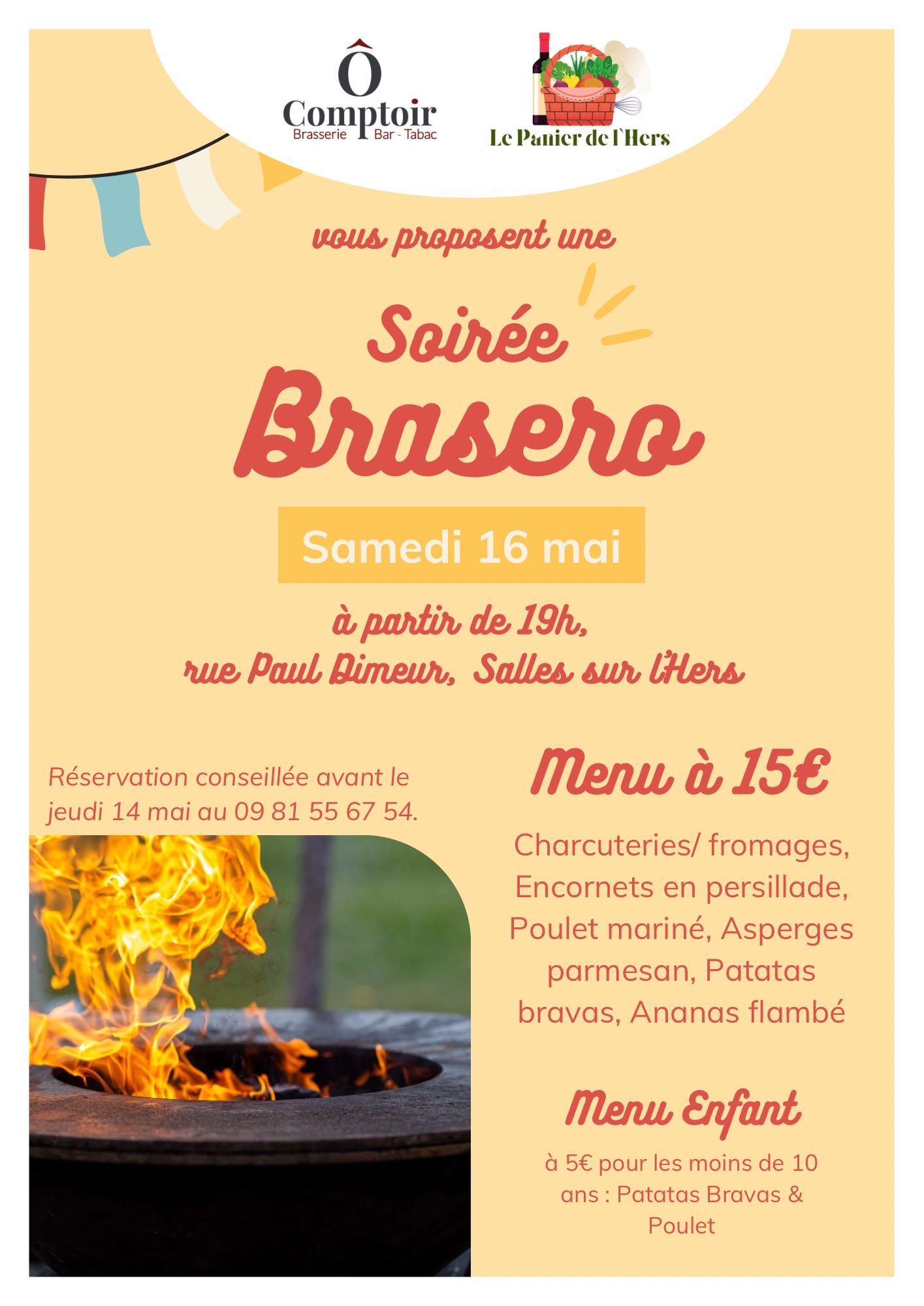 Soirée Brasero Salles-sur-l'Hers