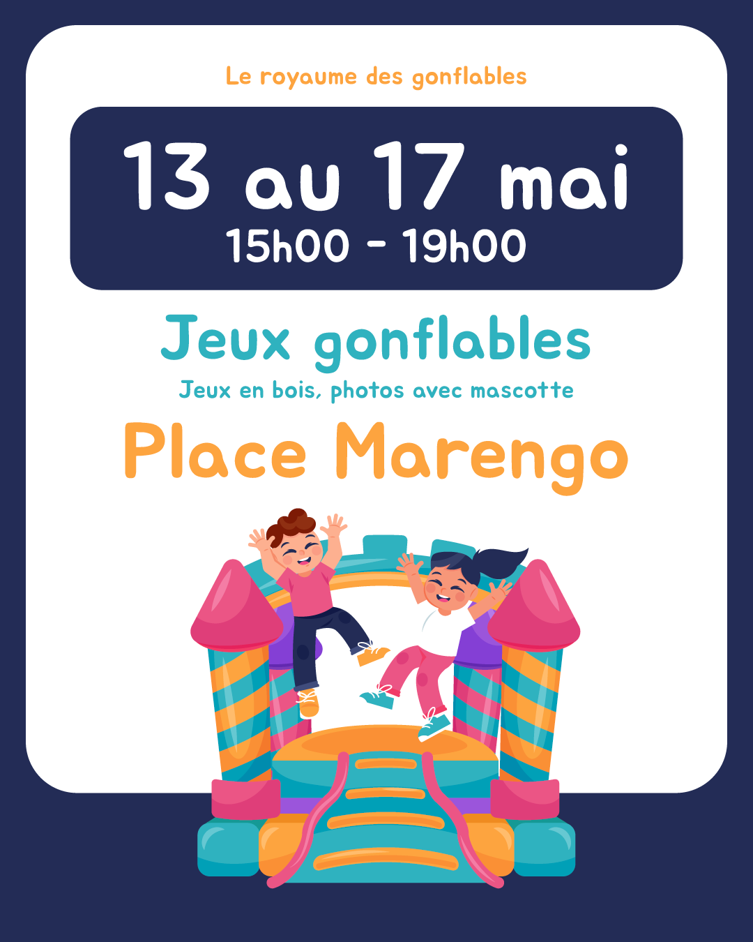 Jeux gonflables Place Marengo